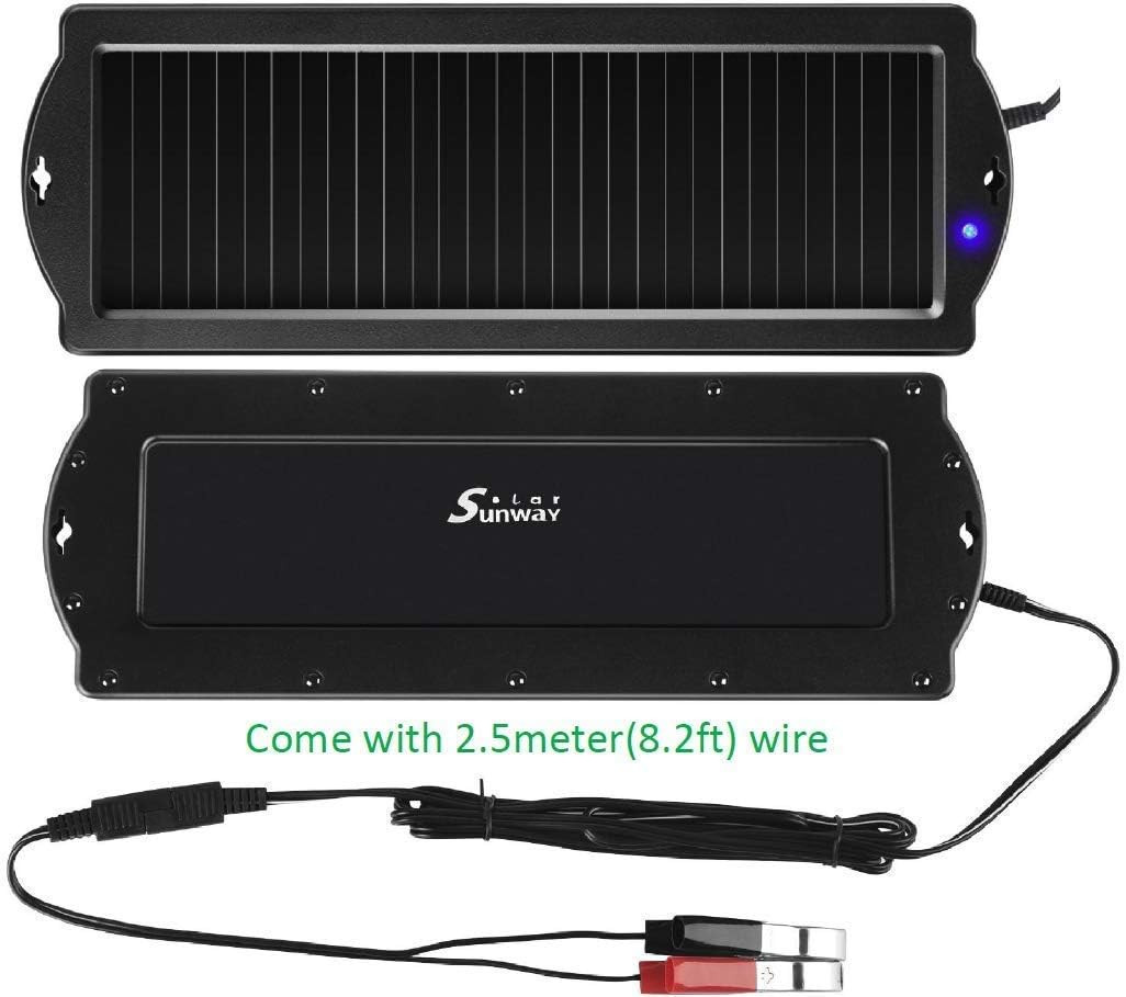 Car Battery Trickle Charger & Maintainer 12V Solar Panel Power Battery Charger w