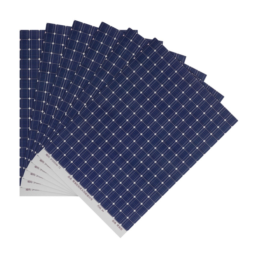 6Pcs Reusable Miniature Solar Panel Stickers for Dollhouse Decor Dark Blue