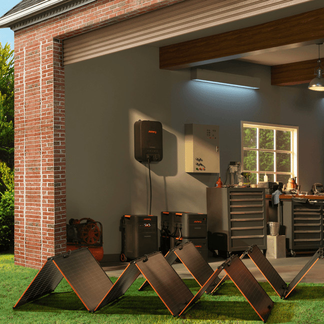 Jackery 5000 Plus 10kWh 7200W Home Backup System + Solar + Battery + Transfer