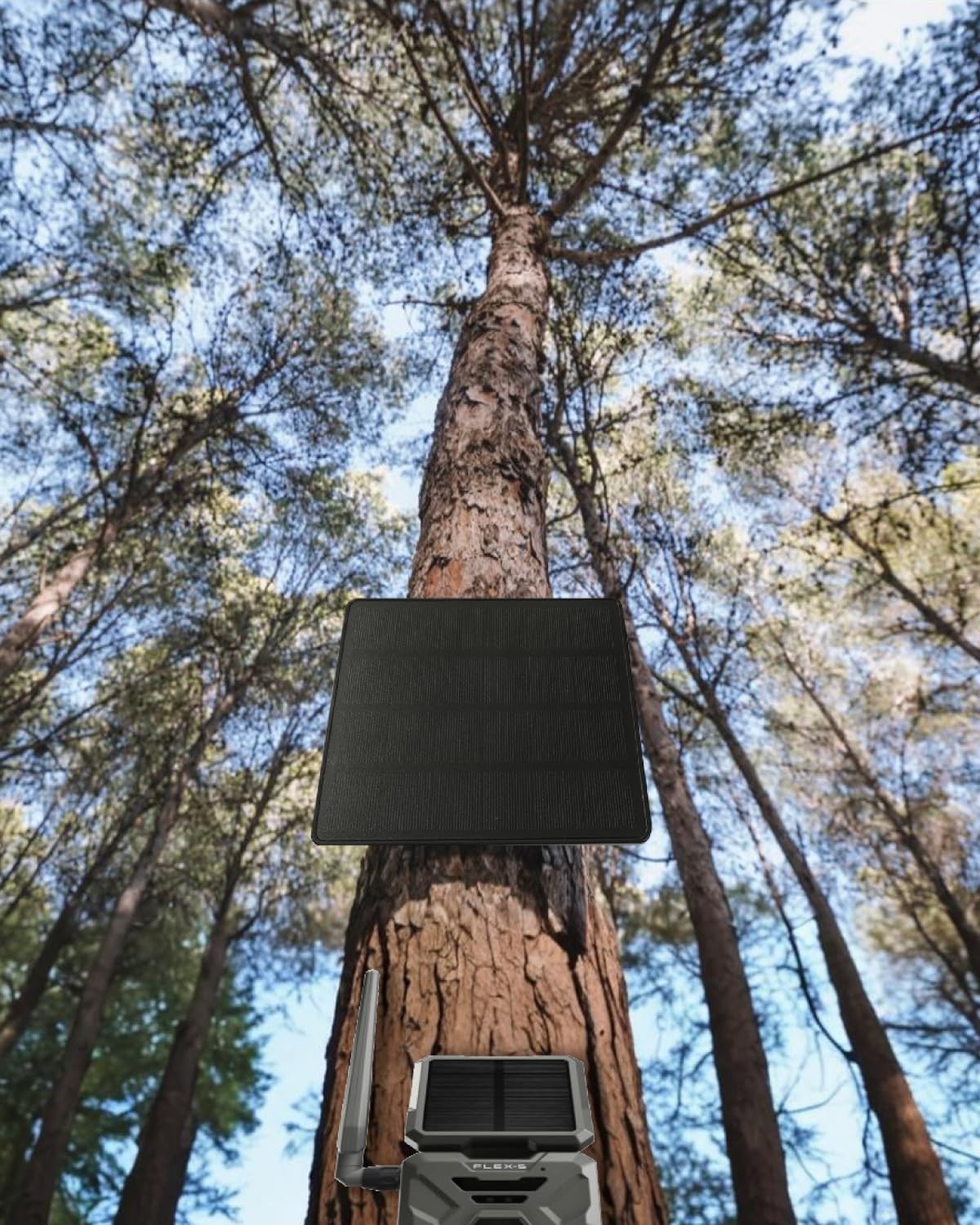 5V/12V Trail Camera Solar Panel – 4W Solar Panel Battery w/ 4400mAh Li-ion Ba…