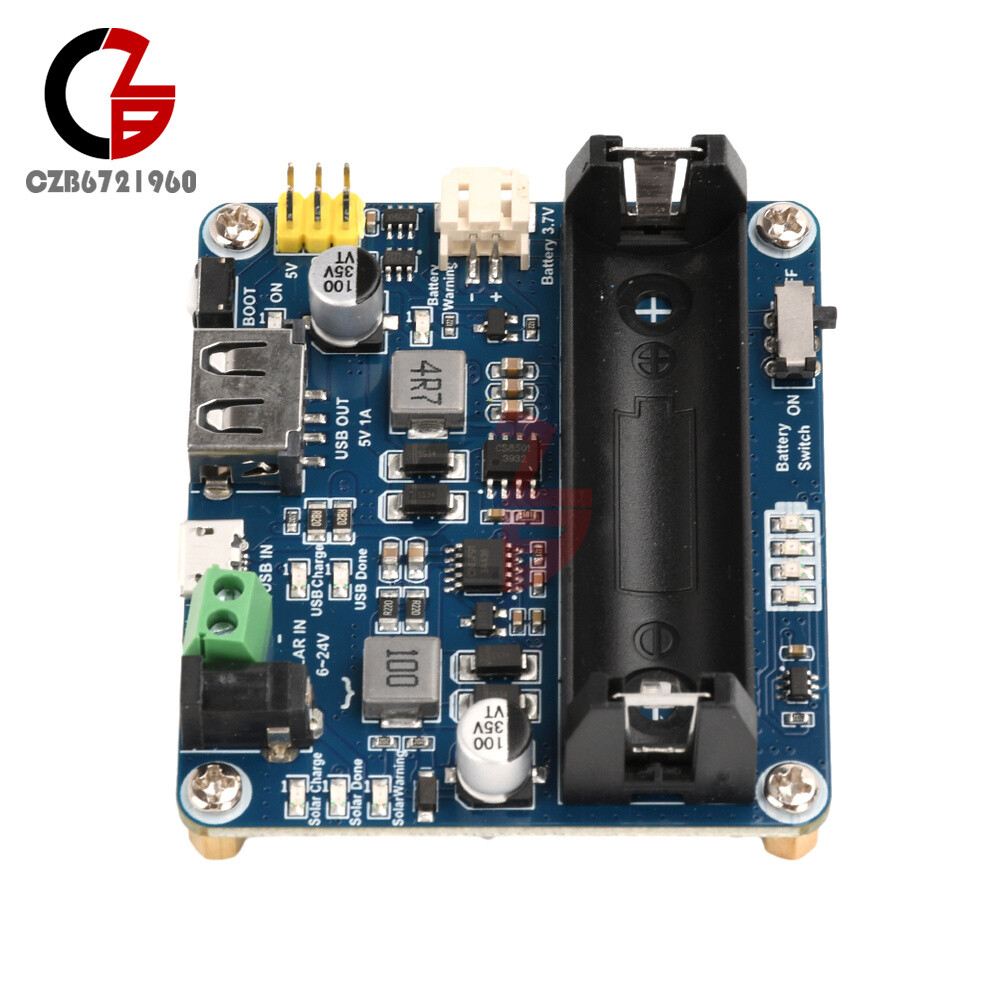 Power Manager Module for 6V~24V Solar Panel Support MPPT USB Battery Charging