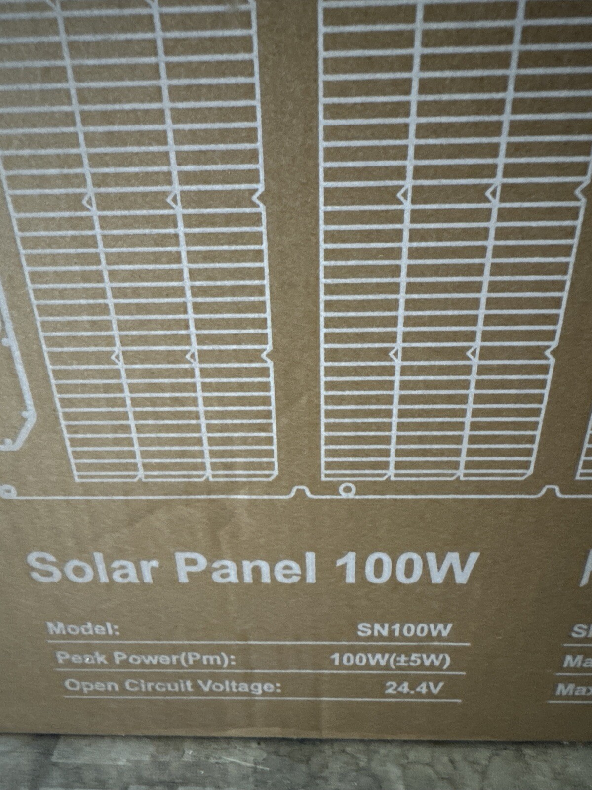 ALLLIKE SN100W Solar Panel. New Sealed In Box With Free Shipping.