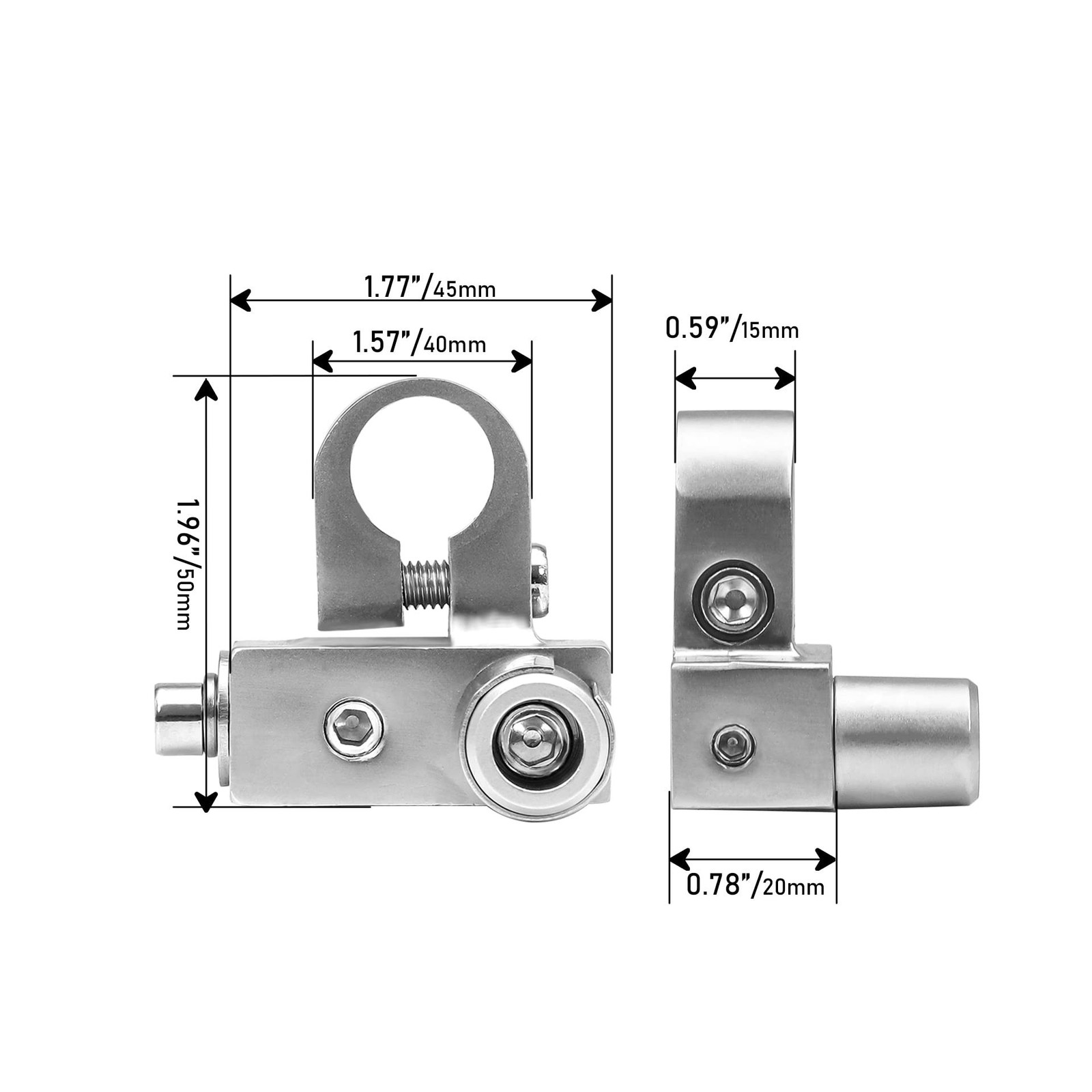 Recoil BTO Solid Brass Positive Negative Battery Terminals with Adaptor Colla…