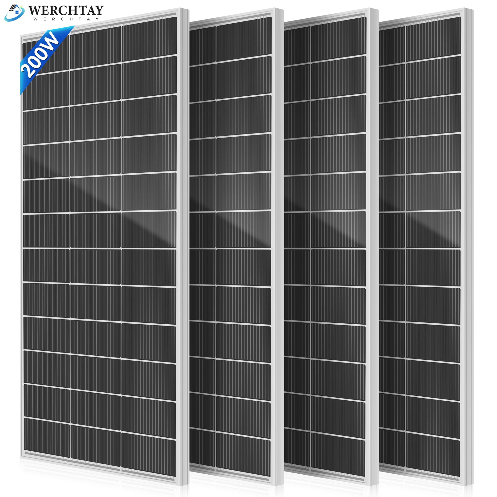 200W 400W 800W 18BB N-Type Solar Panel Kit W/Z Brackets Battery Boat Home RV PV