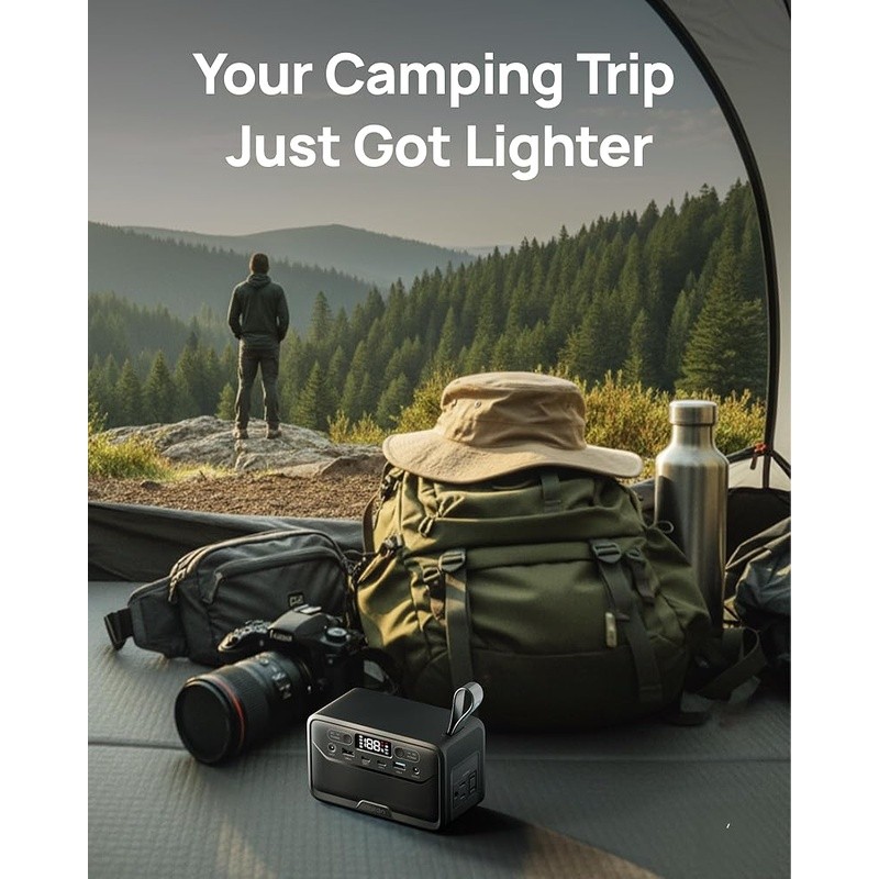 Portable Power Station 28000mAh W/ Dual USB-C AC Outlets Camping Devices