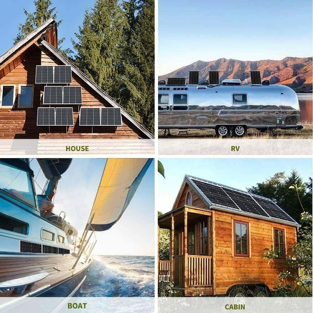 1000W Monocrystalline Solar Panel 200W Battery Power Charging for Home RV Marine