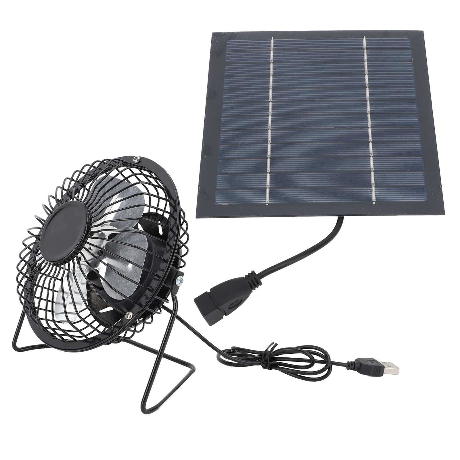 Solar Panel Powered Fan Eco Friendly Cooling For Greenhouse