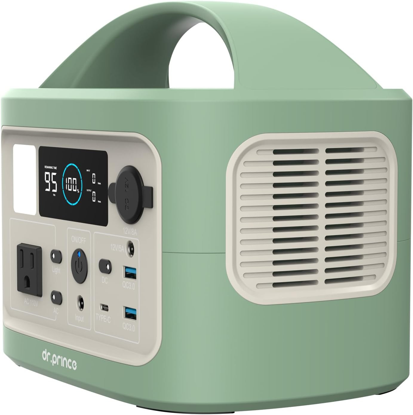 Portable Power Station, 300Wh Backup Lithium Battery,110V/300W Pure Sine Wave AC