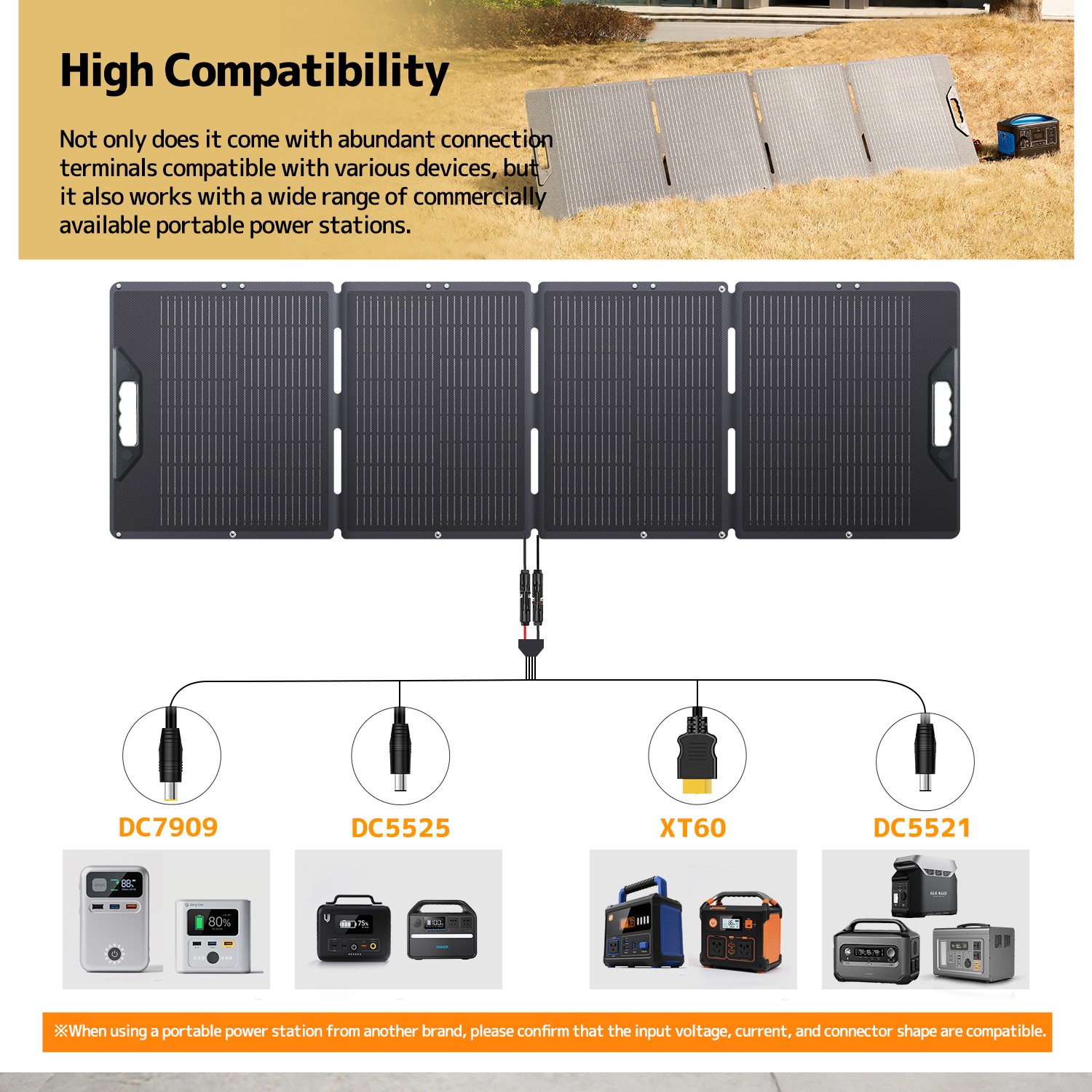 300W Portable Foldable Solar Panel for Emergency Home RV Van Off Grid Camping