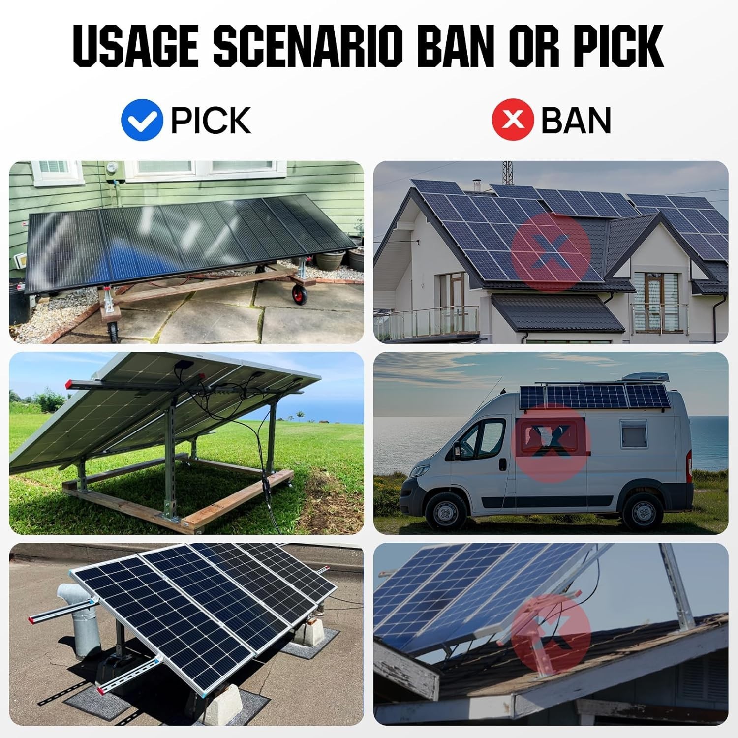 Upgraded Galvanized Steel Solar Panel Mounting System for Open Spaces & Sheds