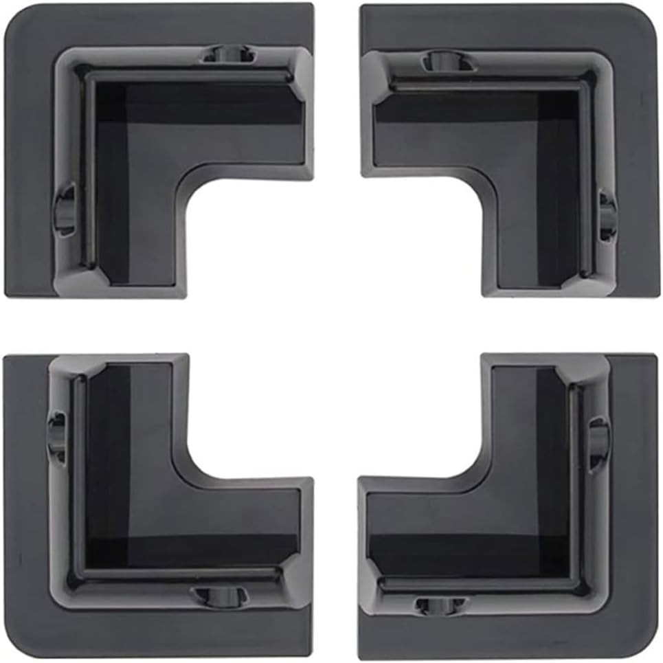 ABS Drill Free Solar Panel Mount 4 Piece Black Great for RV’s, Vans, Trailers…