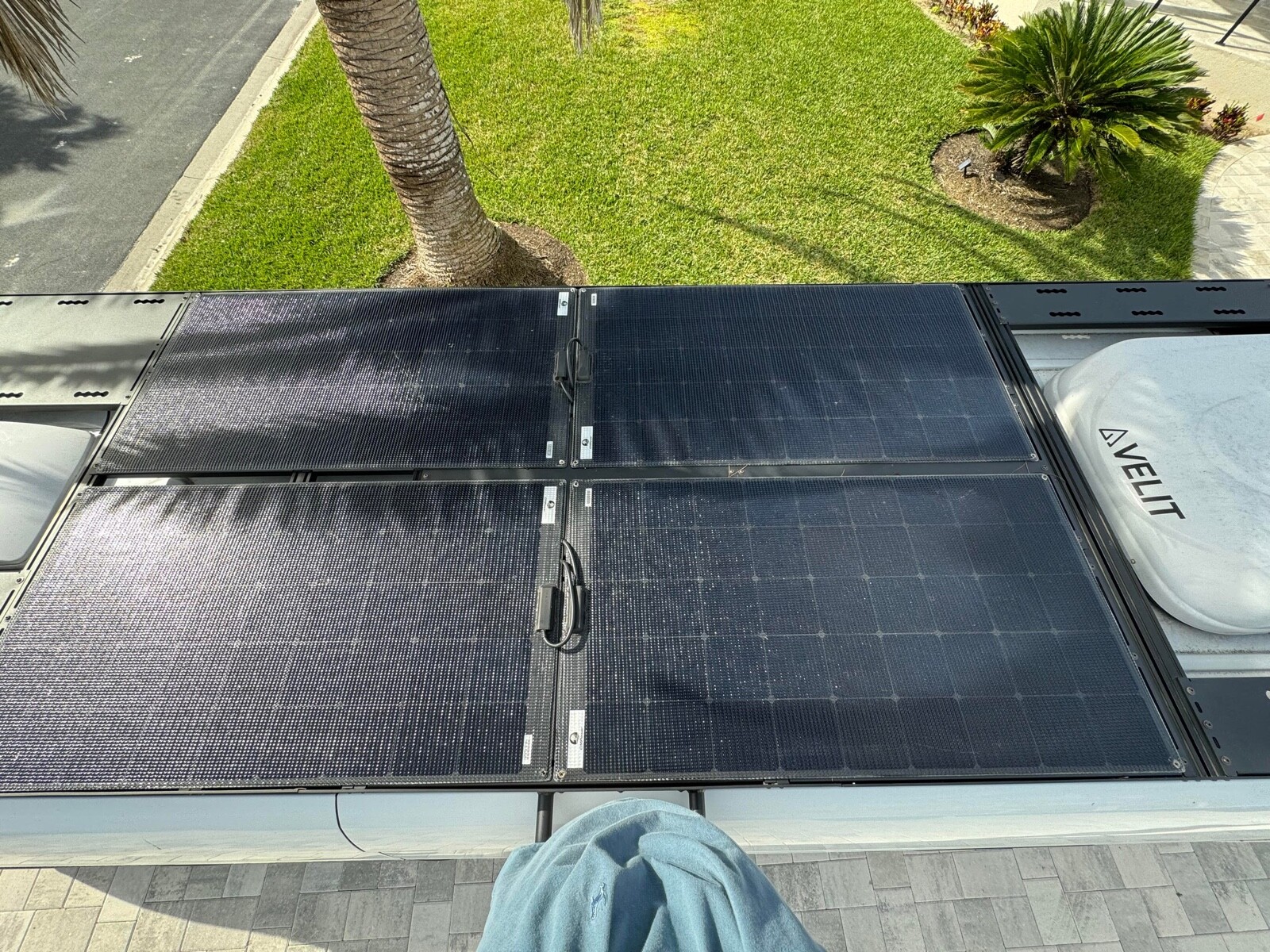 2 x Heavy Duty Walkable Solar Panels | 180 Watts Each