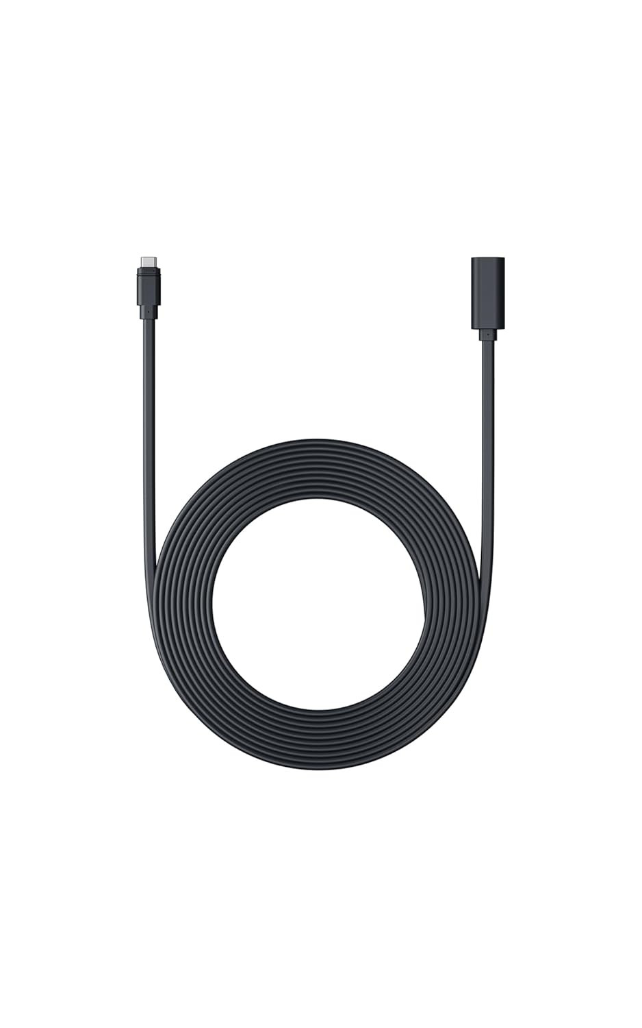 10 Ft. USB-C Extension Cable for USB-C Solar Panels and Cameras, Black — Compati