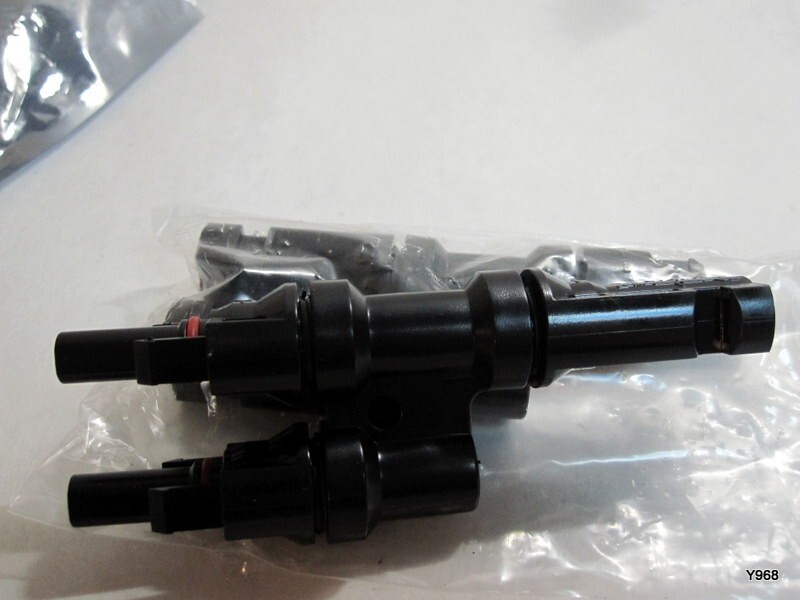 New-MST 2 Pcs Solar T-Connectors with Spanner & Kitted 1-2-M/FF and F/MM