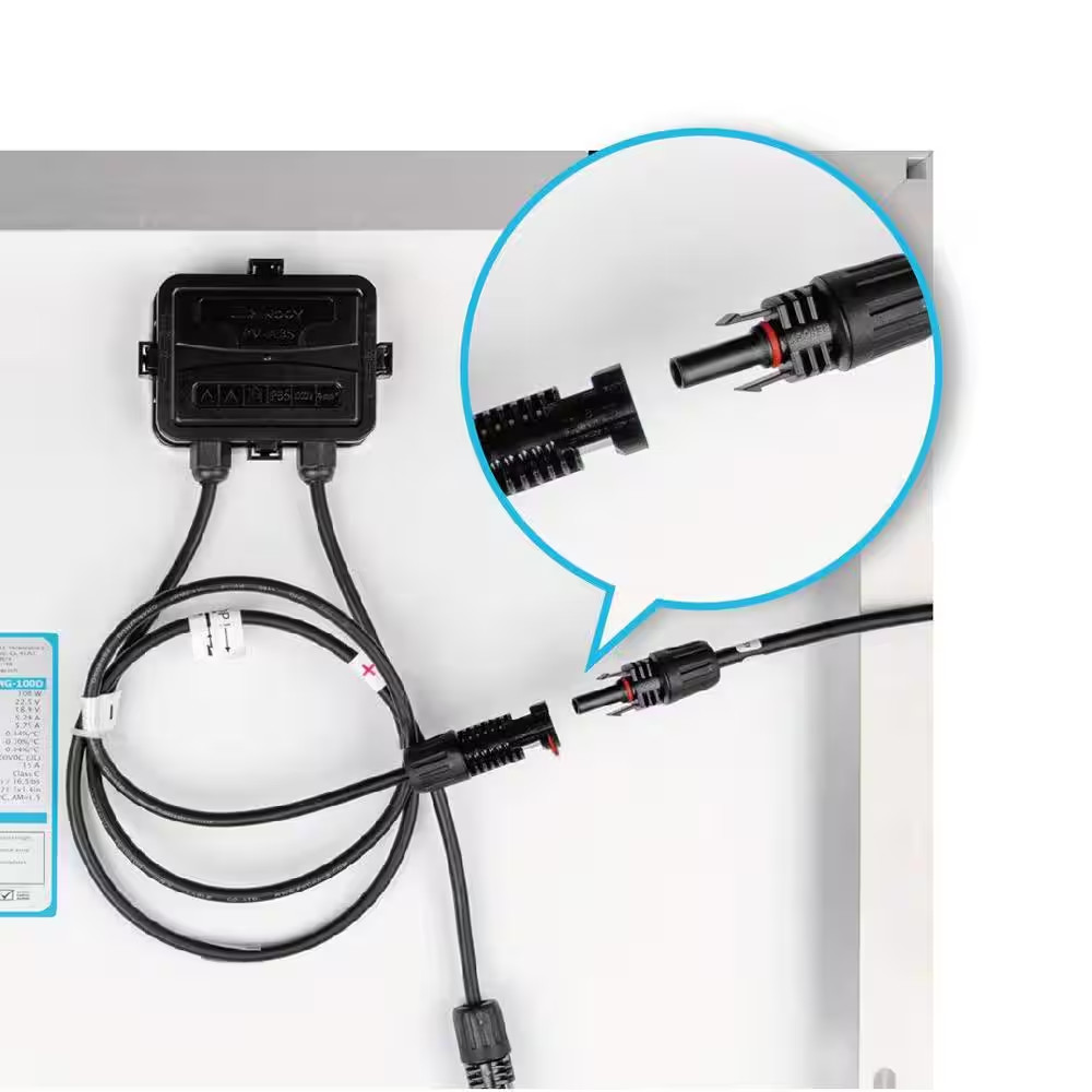 10 Ft. 10 AWG Solar Panel and Charge Controller Connector Adaptor Kit Cables
