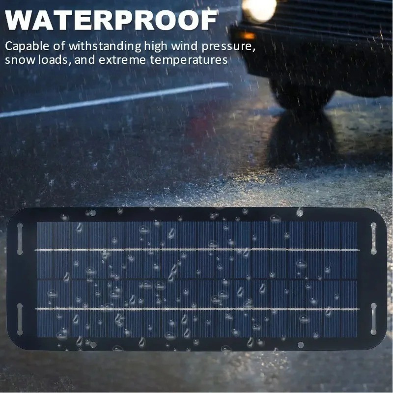 30W Solar Panel 12V Trickle Charger Battery Charger Kit Maintainer Boat Car RV