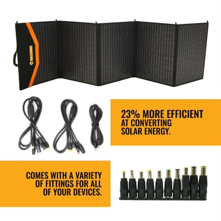Brand New Massimo 200W Foldable Solar Panel Kit