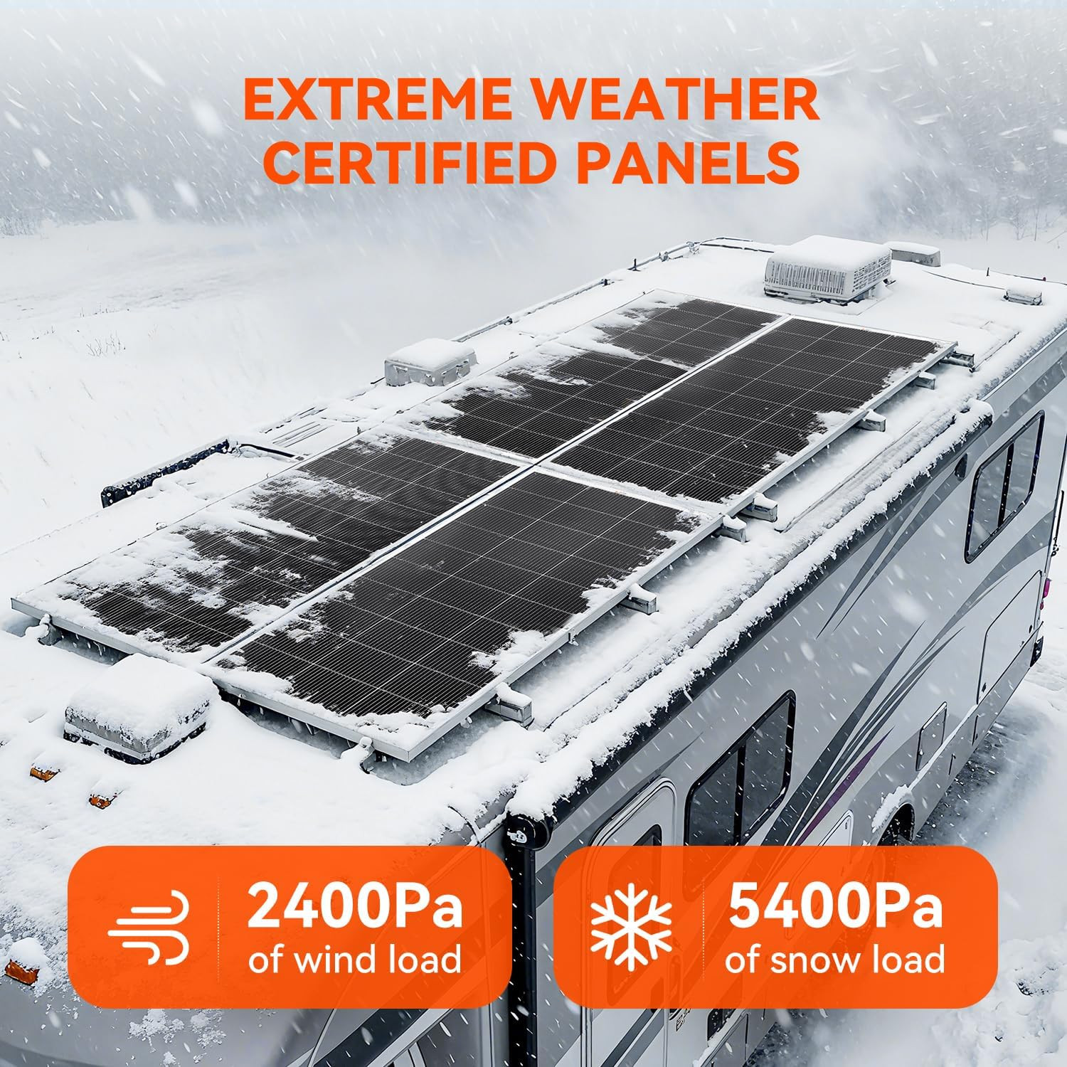 RICH SOLAR 200 Watt 12 Volt 18BB Cell Monocrystalline Solar Panel N-Type Cells H