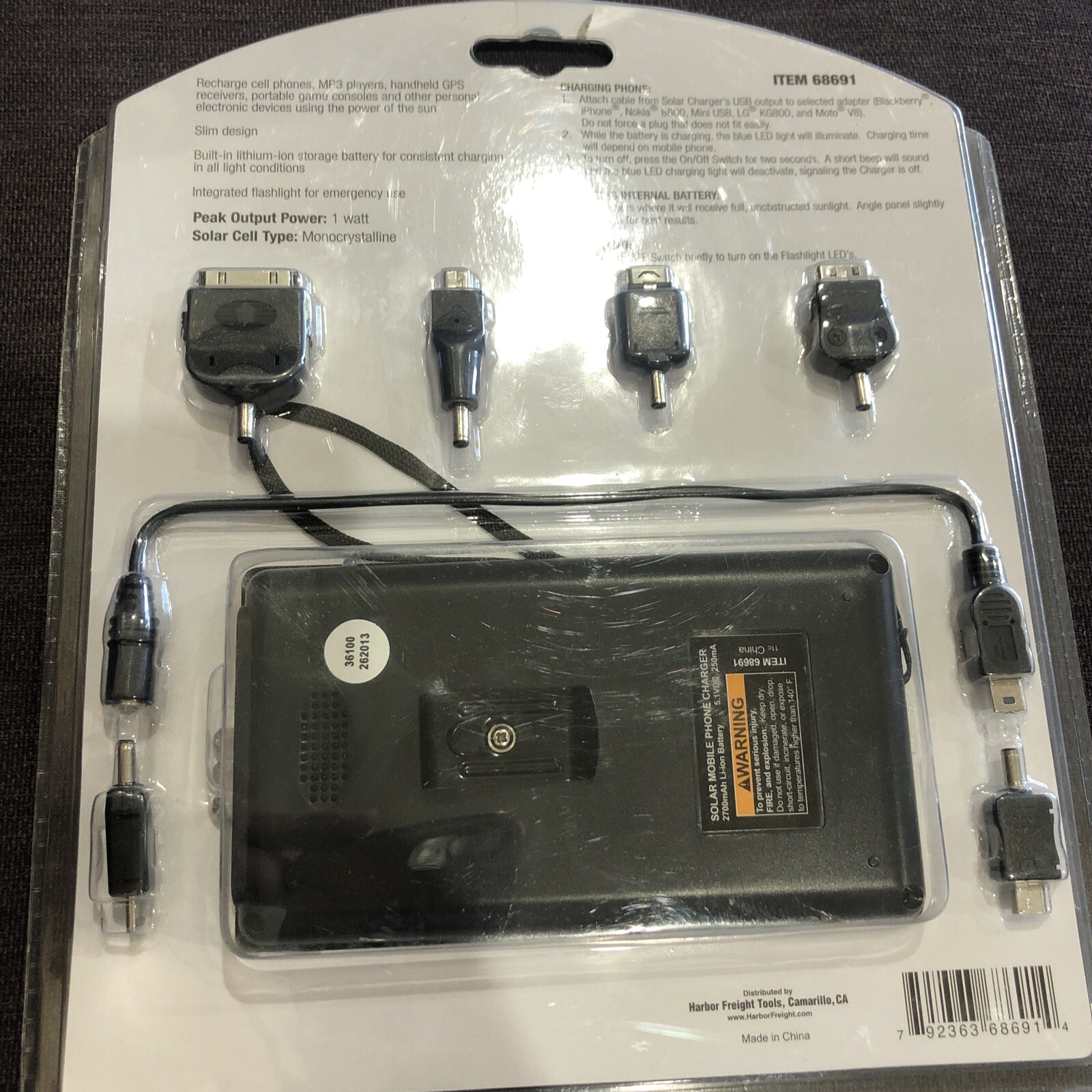 Thunderbolt Magnum Solar Power Pack Recharge-on-the-Go! Item# 68691
