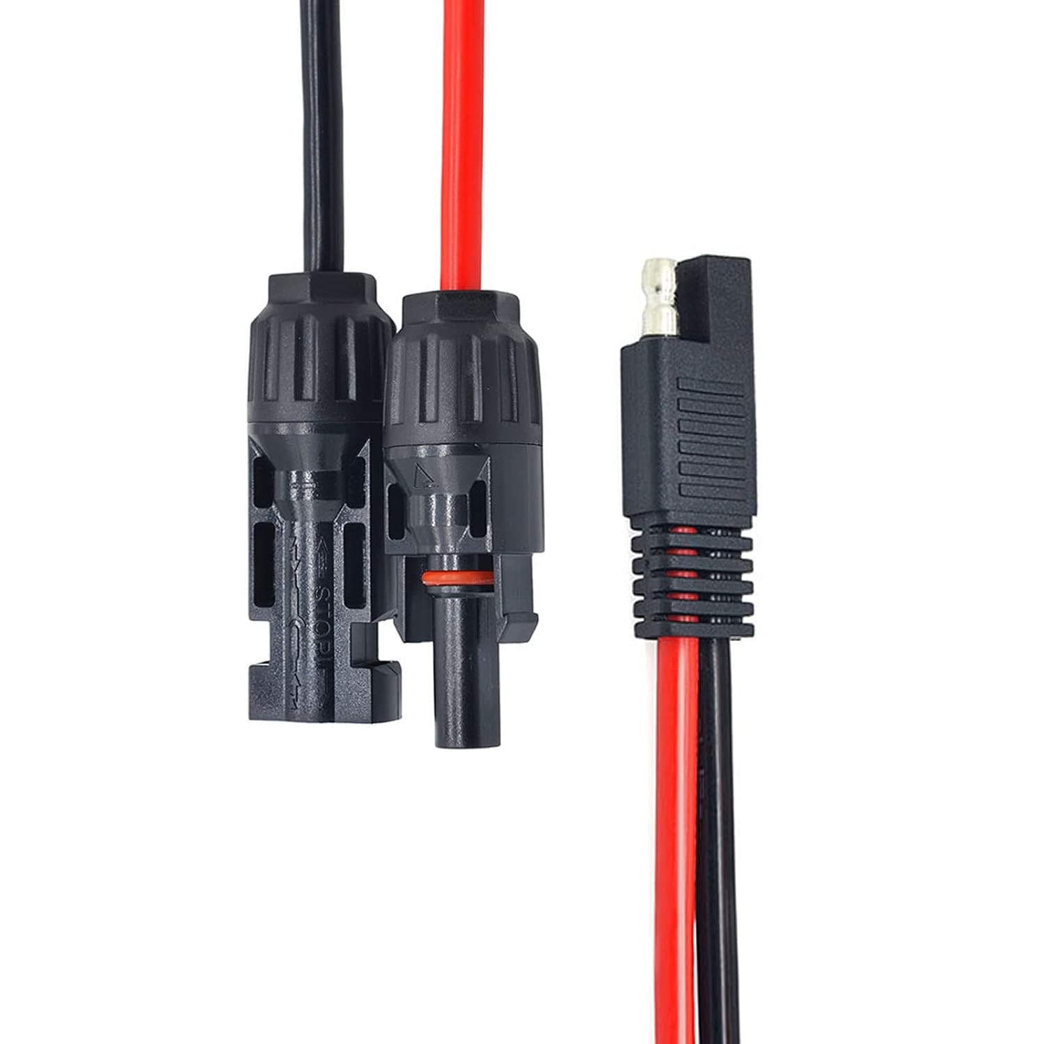 10AWG Solar Panel Connector Cable, SAE to Male & Female Solar Connectors Extensi