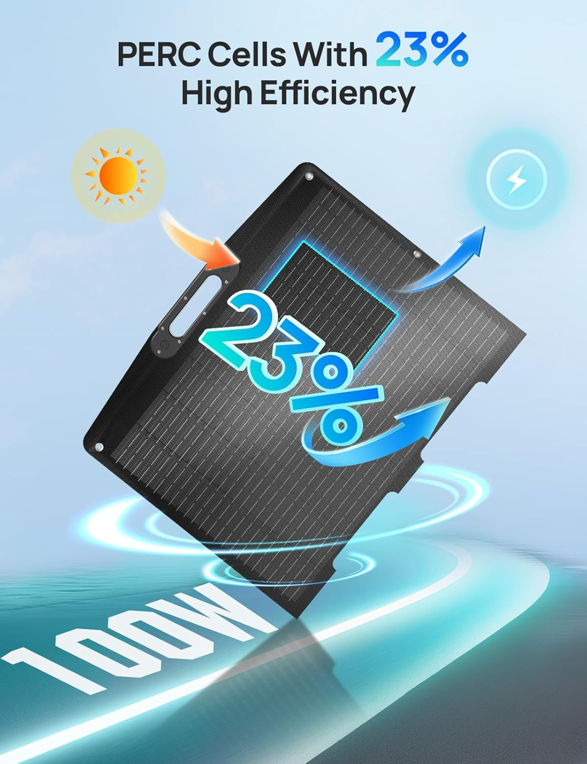 ECO-WORTHY 200W Portable Solar Panel for Power Stations,Ip65 Waterproof & Lightw