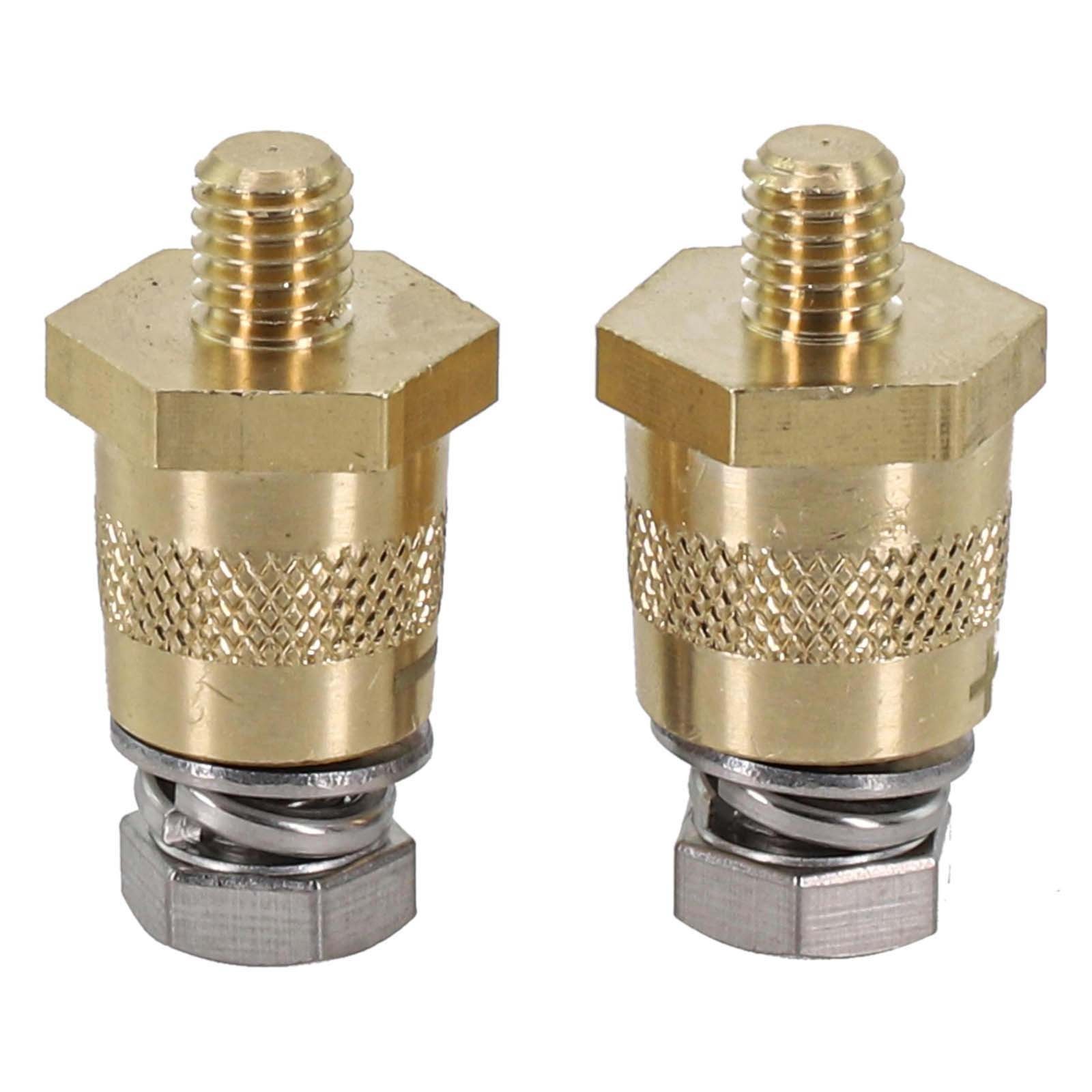 Efficient Connection Solutions M8 Brass Tone Battery Adapters Available