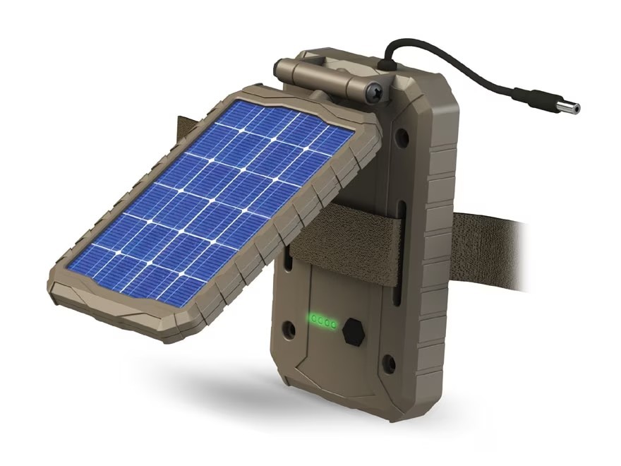 Solar Battery Pack 12V 3000mAh for Trail Camera with 10ft Cable Rechargeable