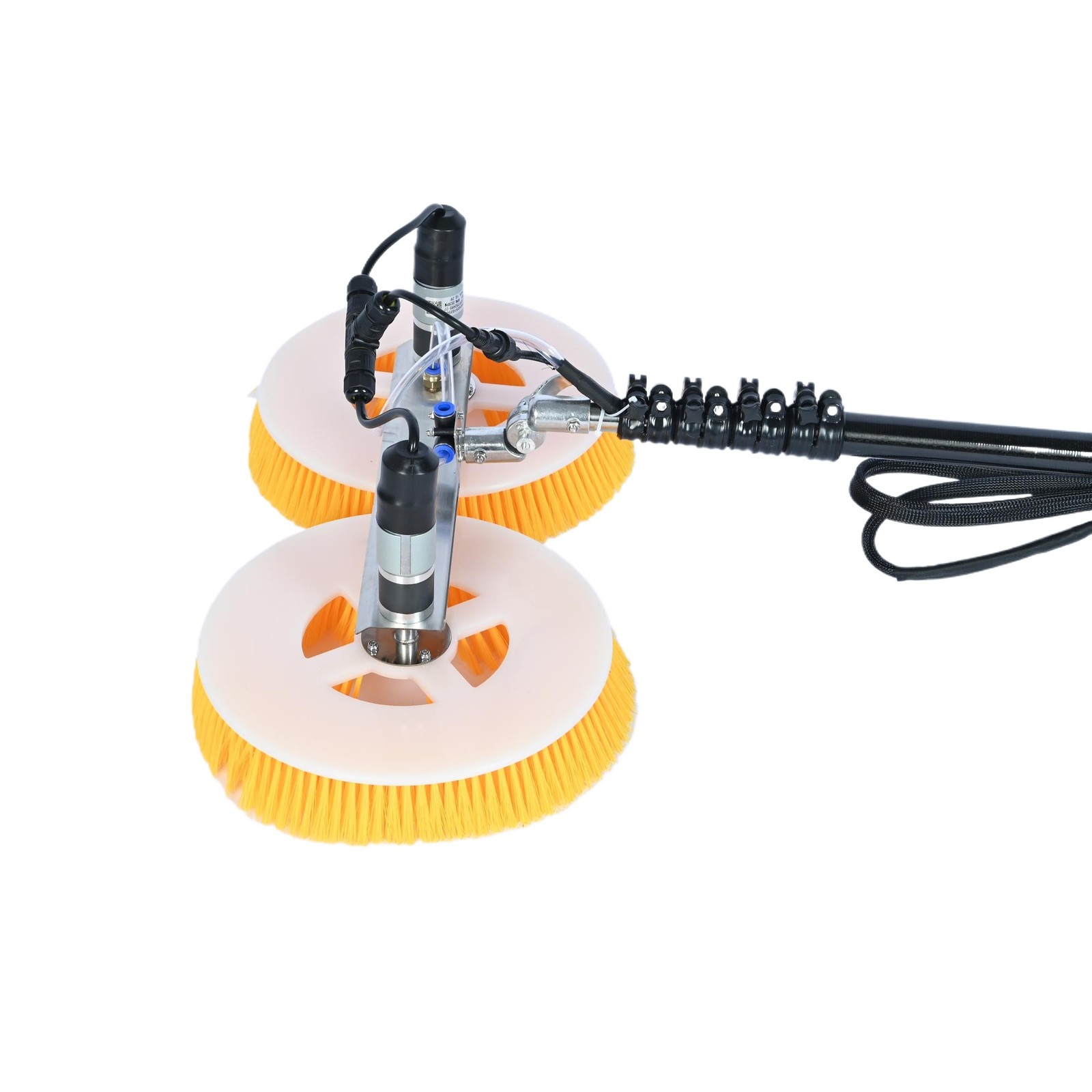 Double Head Solar Panel Cleaning Machine Retractable Photovoltaic Panels Brush