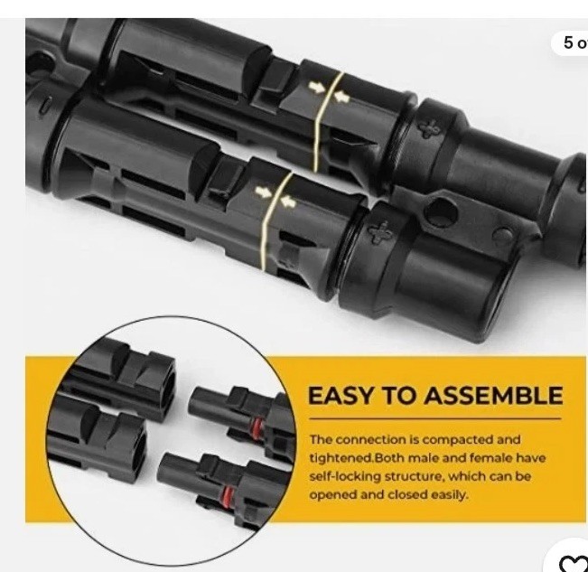 New-Solar Branch Y Connector for Parallel Connection 15 Pairs MMF+FFM