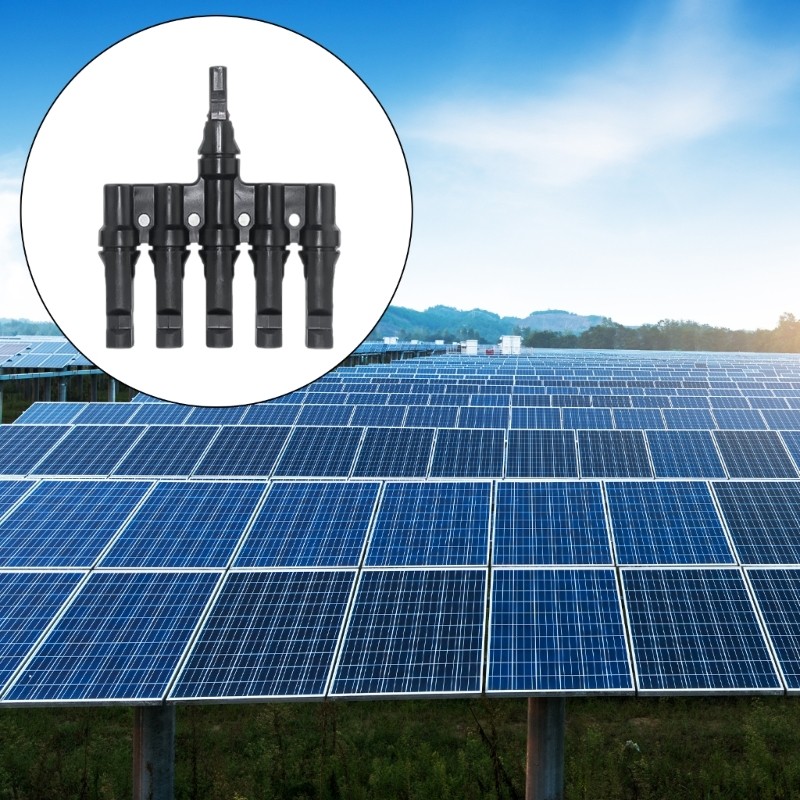 High Performances Solar Panel T Branch Connectors Waterproof and Heat Resistant