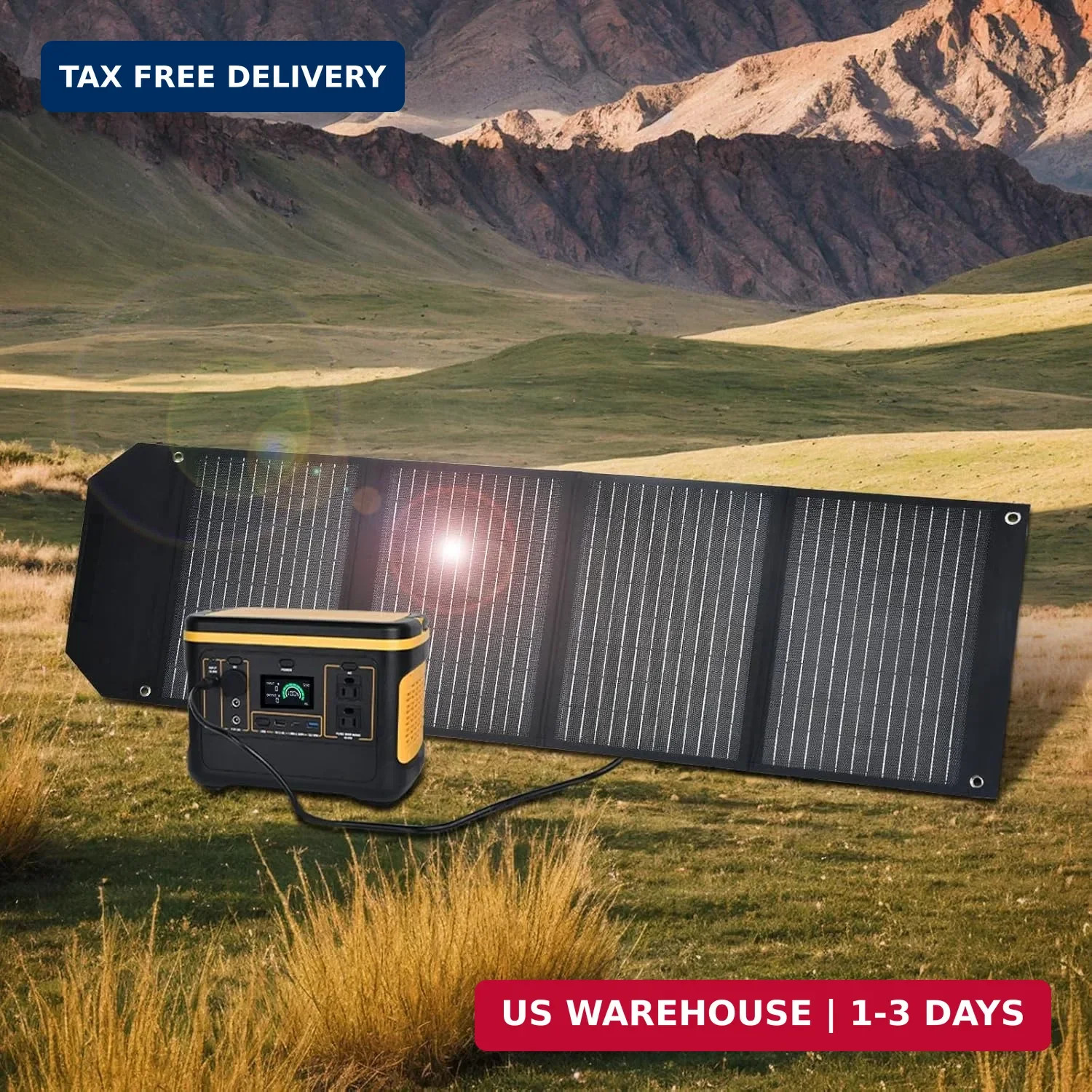 60W Portable Solar Panel,60 Watt Foldable Solar Panels Chargers with QC3.0 USB-A