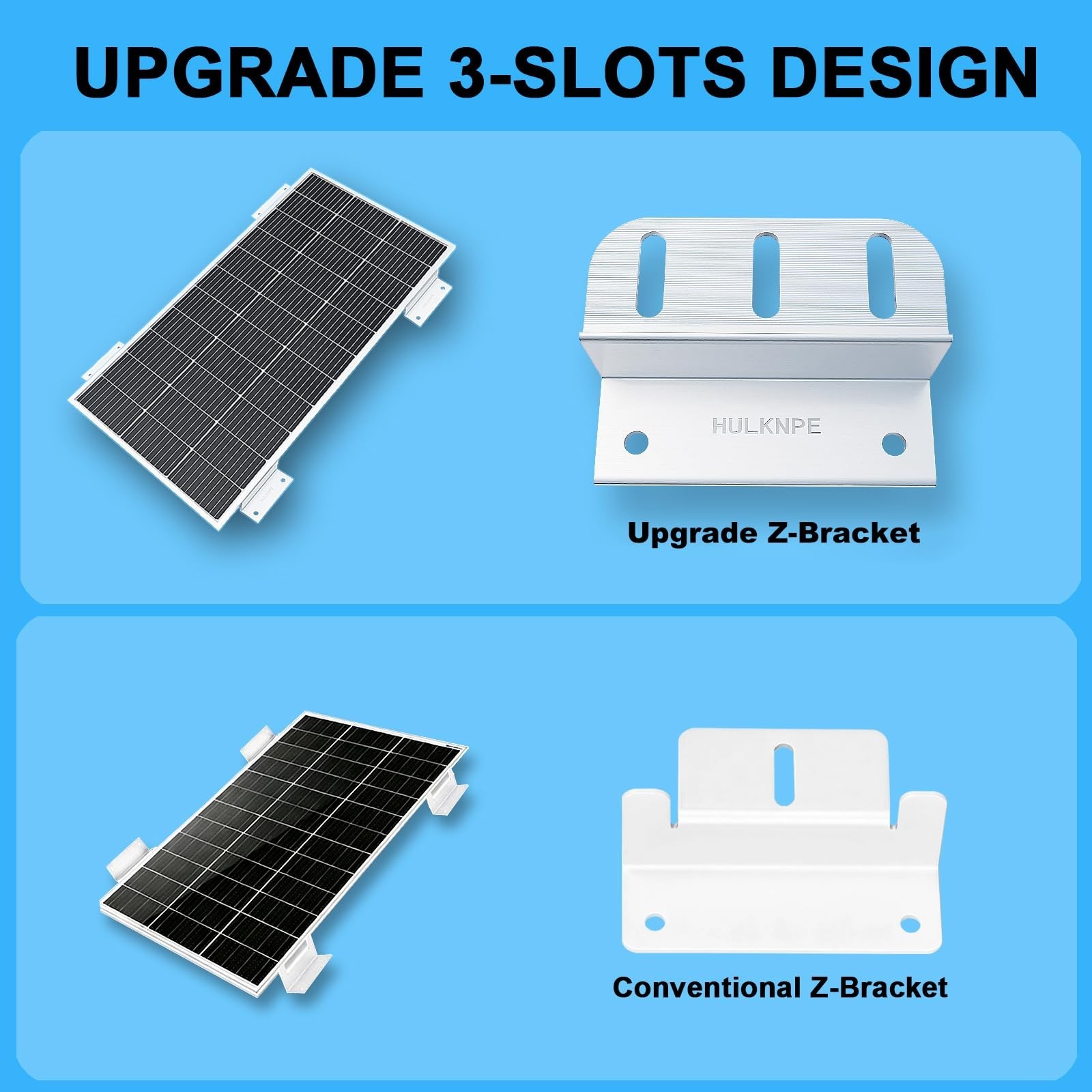 Heavy Duty Solar Panel Mounting Kit 16 Pack – Multi-Slot Aluminum, Corrosion-Res