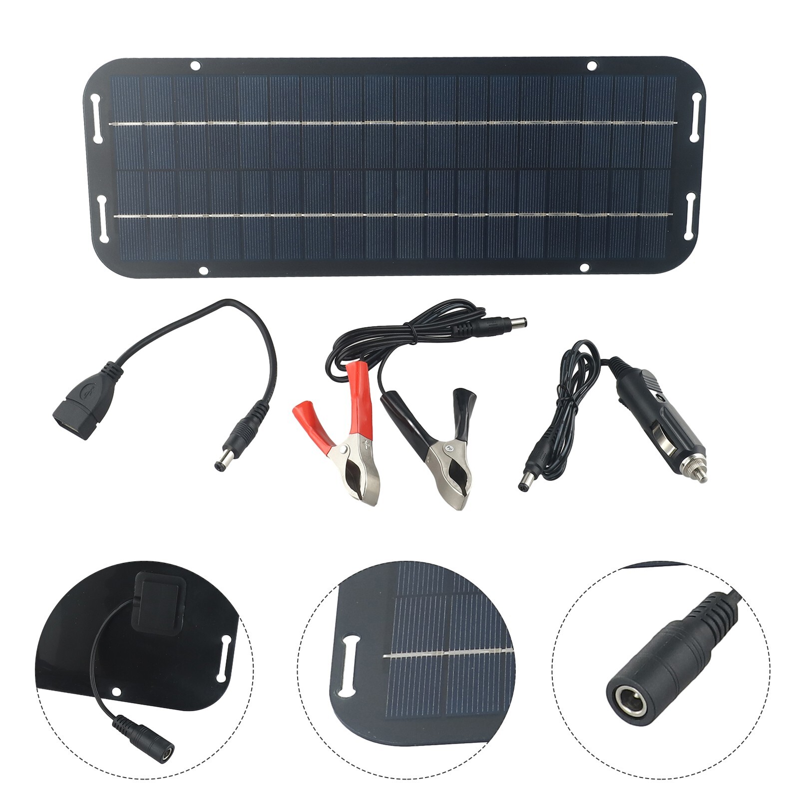 60W Solar Panel 12V olt Trickle Battery Charger For Caravan Car Van Boat Kit