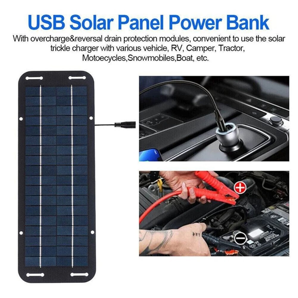 60W Solar Panel 12V olt Trickle Battery Charger For Caravan Car Van Boat Kit