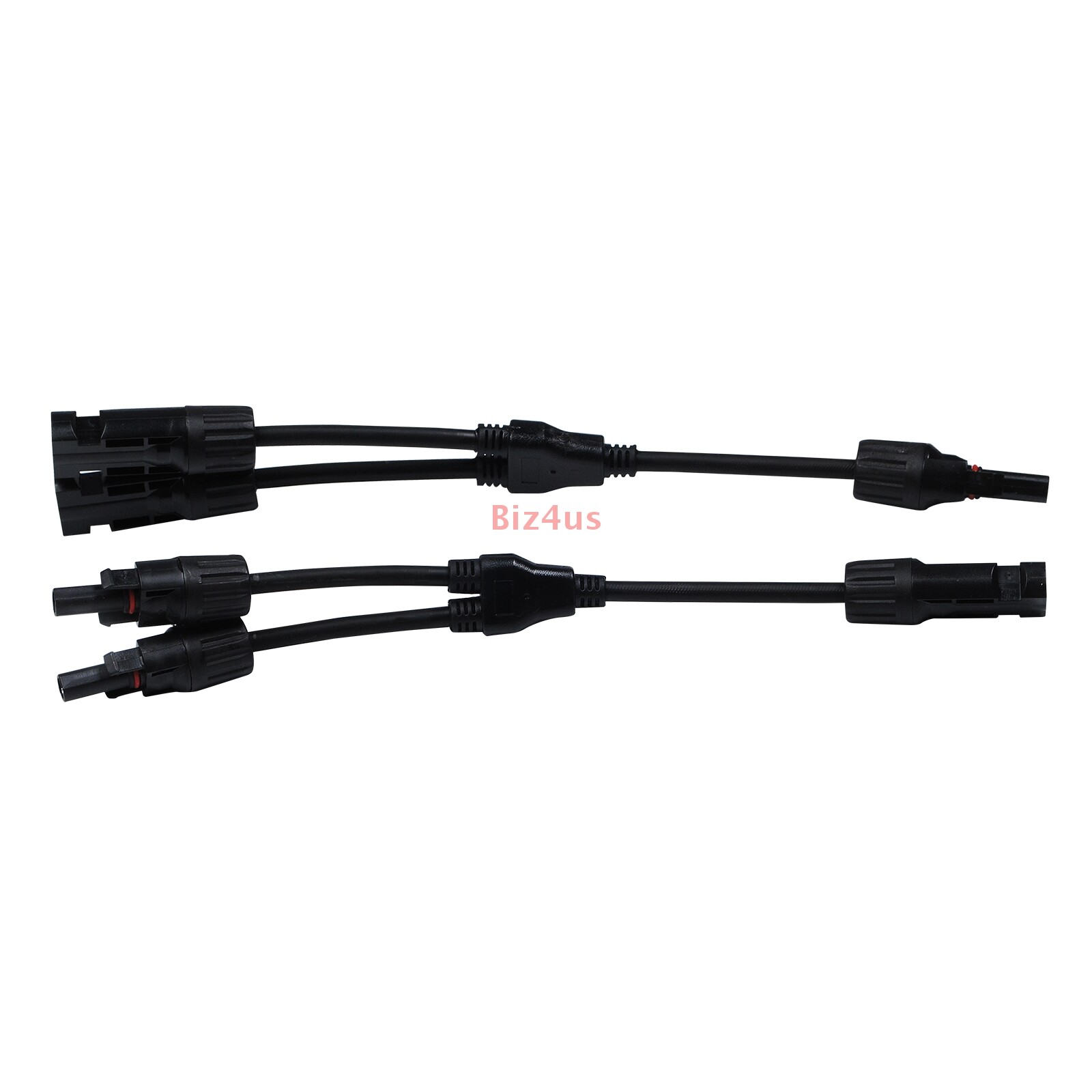 1Pair Solar Cable Splitter Waterproof IP67 2Y Branch Solar Panel Cable Connector