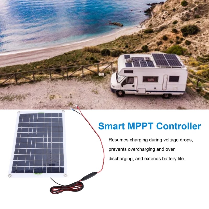 Permanent 50W Monocrystalline Solar Arrangement Weather Resistant for Harsh