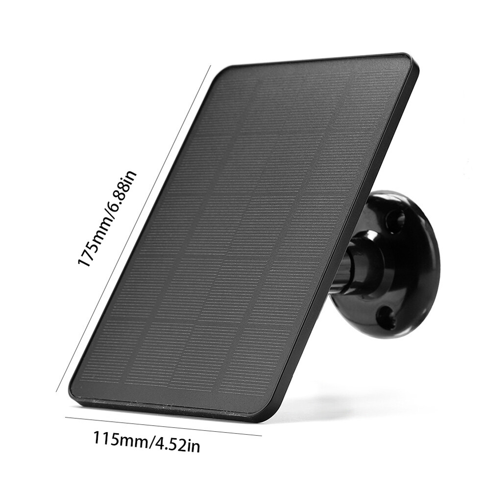 10W Solar Panel for Security Camera Light Stand USB Charging Waterproof Outdoor