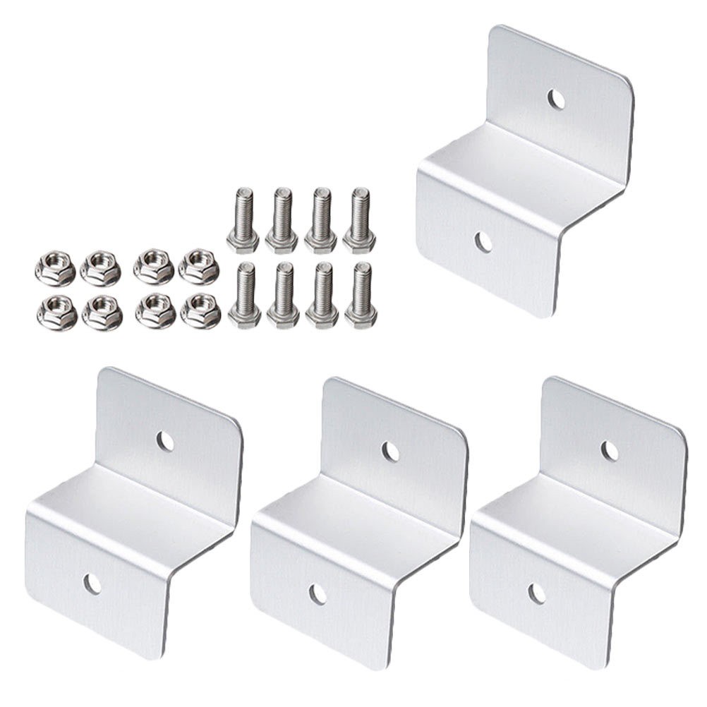 4 Pcs Mounting Hardware Solar Panel Bracket Corner Z Brackets RV