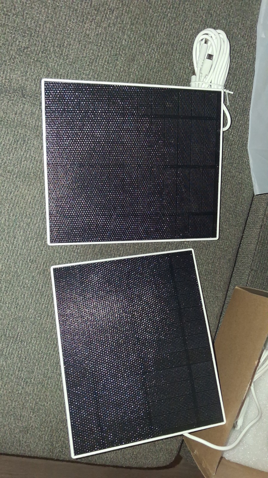 2 pack Solar Panel, Built-in Battery, Rotatable, for Camera, Doorbell