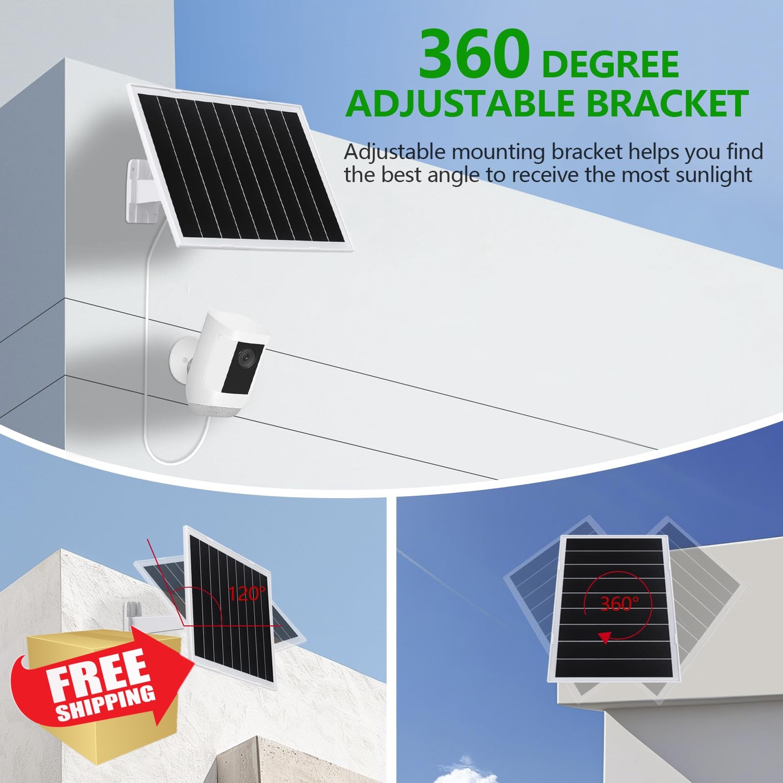 TangoSun 8W Solar Panel White 1pcs