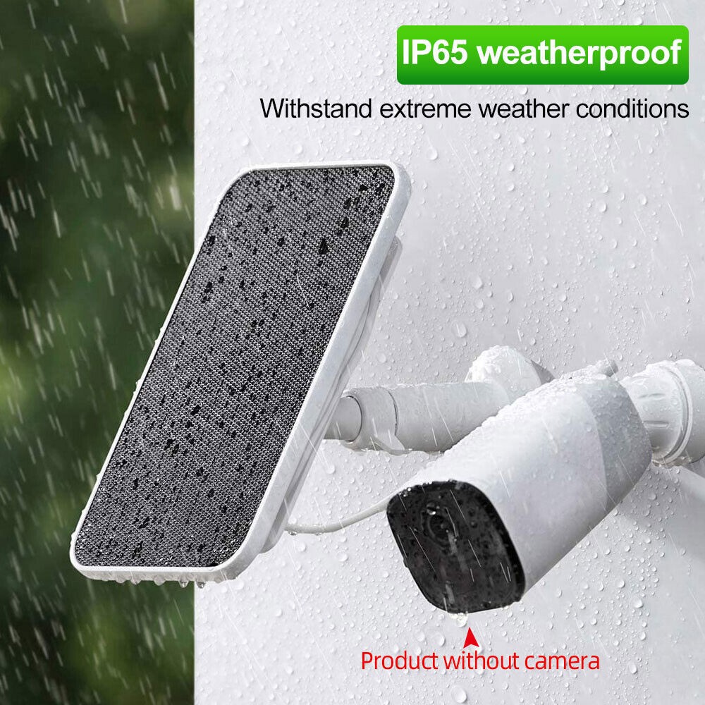 4W Solar Panels for Eufy Eufycam Cam E/2C/2/2 Pro Wall Mount 9.8ft Power Cable