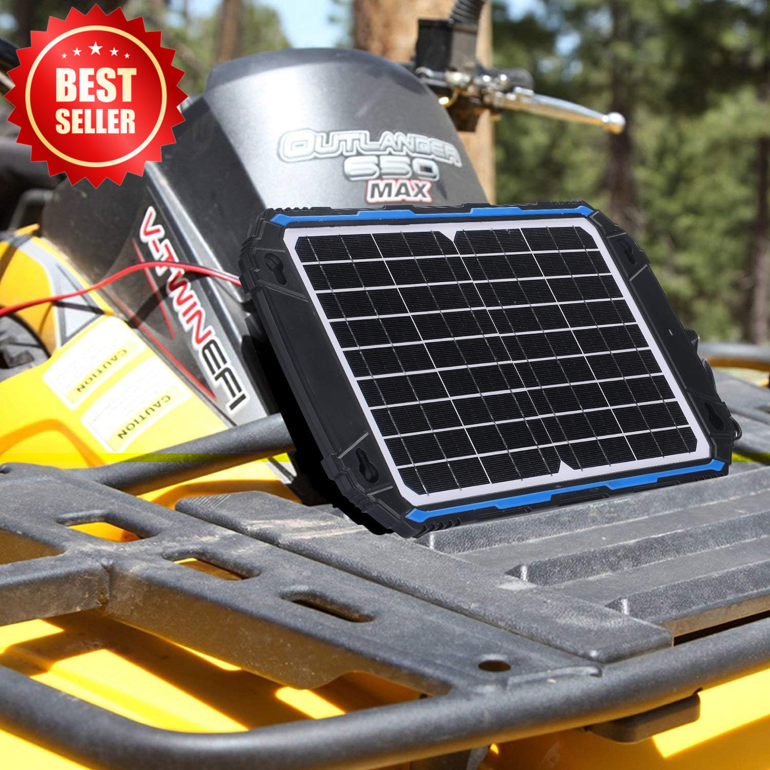 12W 12V Waterproof Solar Battery Charger Maintainer Pro MPPT Controller US