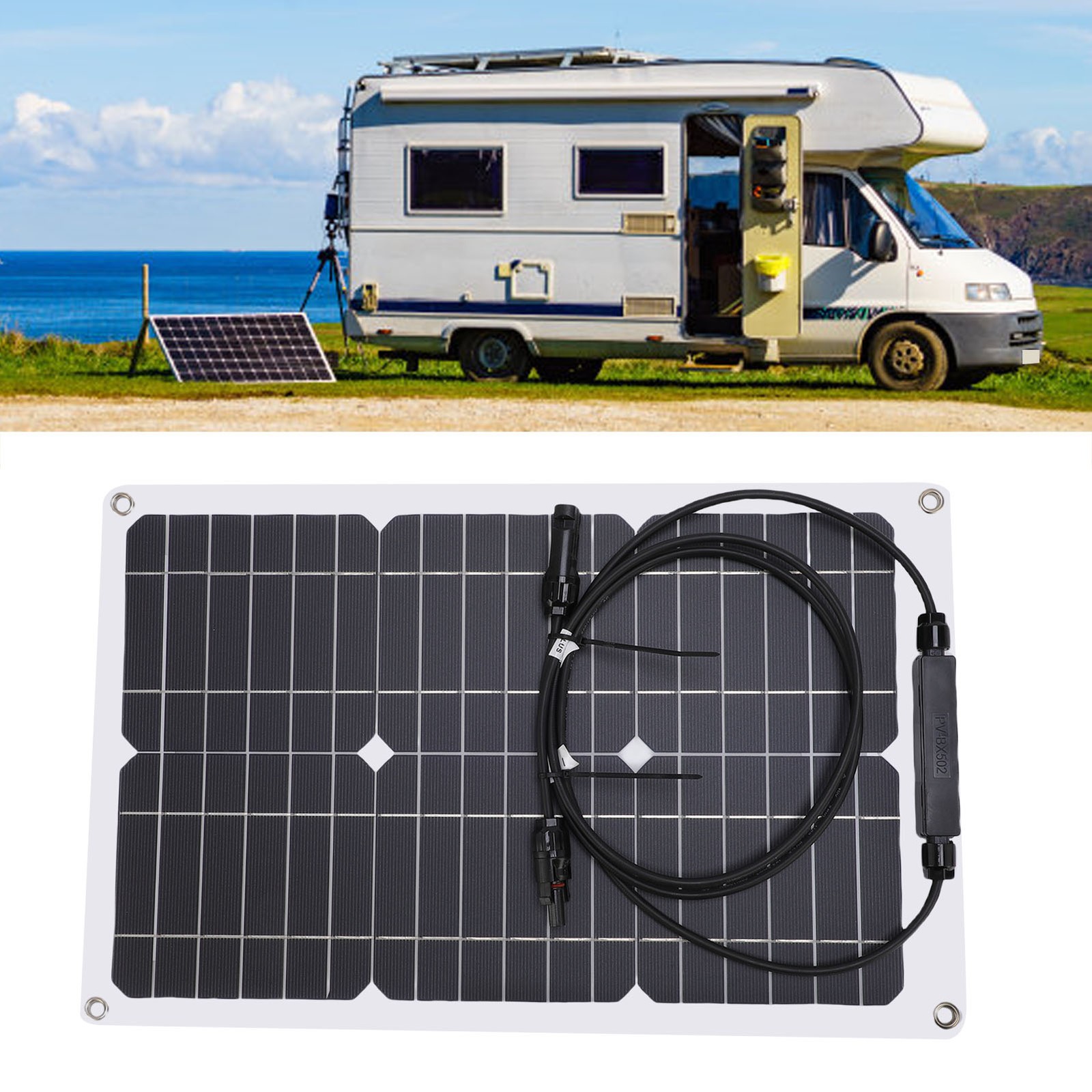 30W 18V Flexible Solar Panel High Efficiency Portable Bendable Monocrystall UIQW