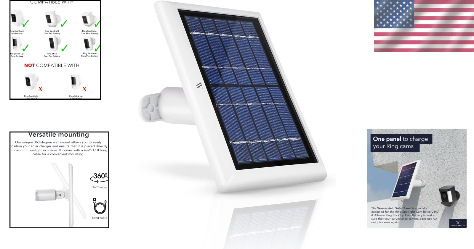 Efficient Solar Panel for Continuous Power to Your Ring Surveillance Cameras