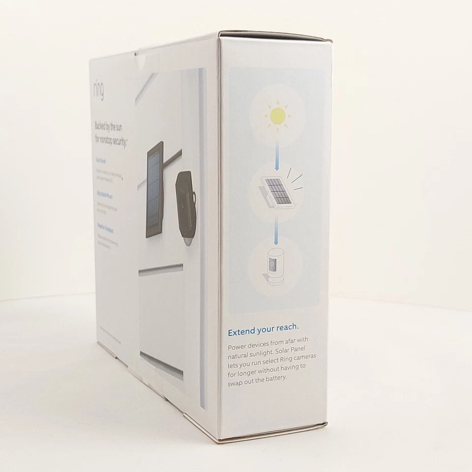 Ring Solar Panel For Security Cameras – Rechargeable Power 8ASPS7-BEN0