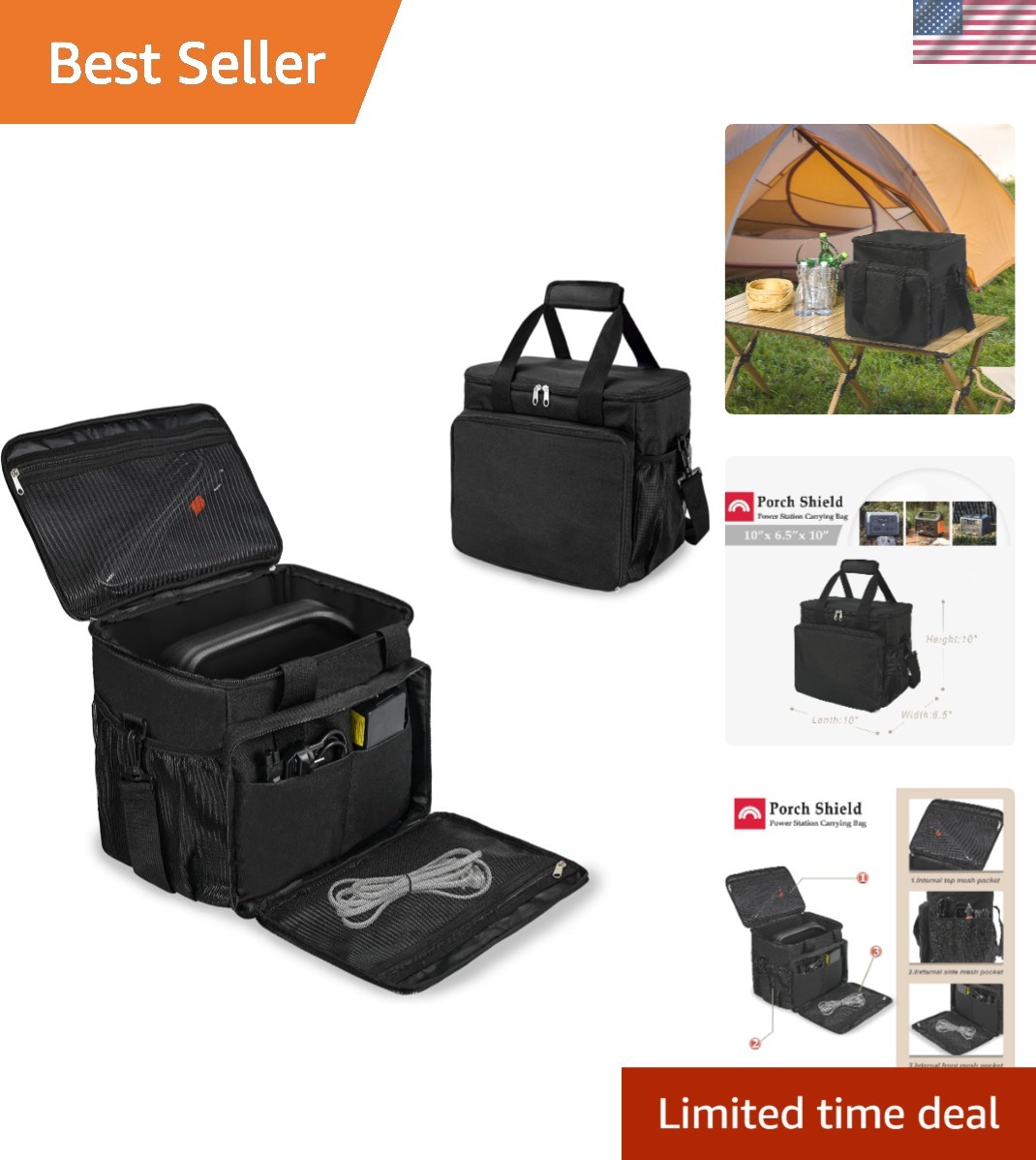 Durable 600D Polyester Storage Bag for Jackery Explorer 160 240 300 | Waterproof