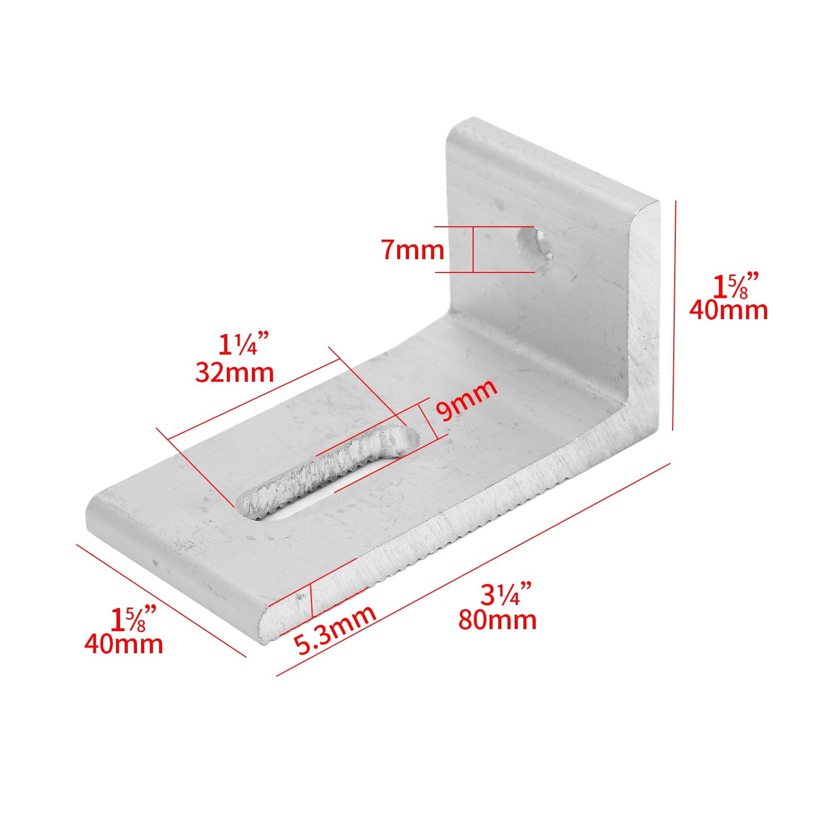 10Pcs L Foot Solar Mount, Aluminum Alloy Photovoltaic Panel Mounting Bracket,…