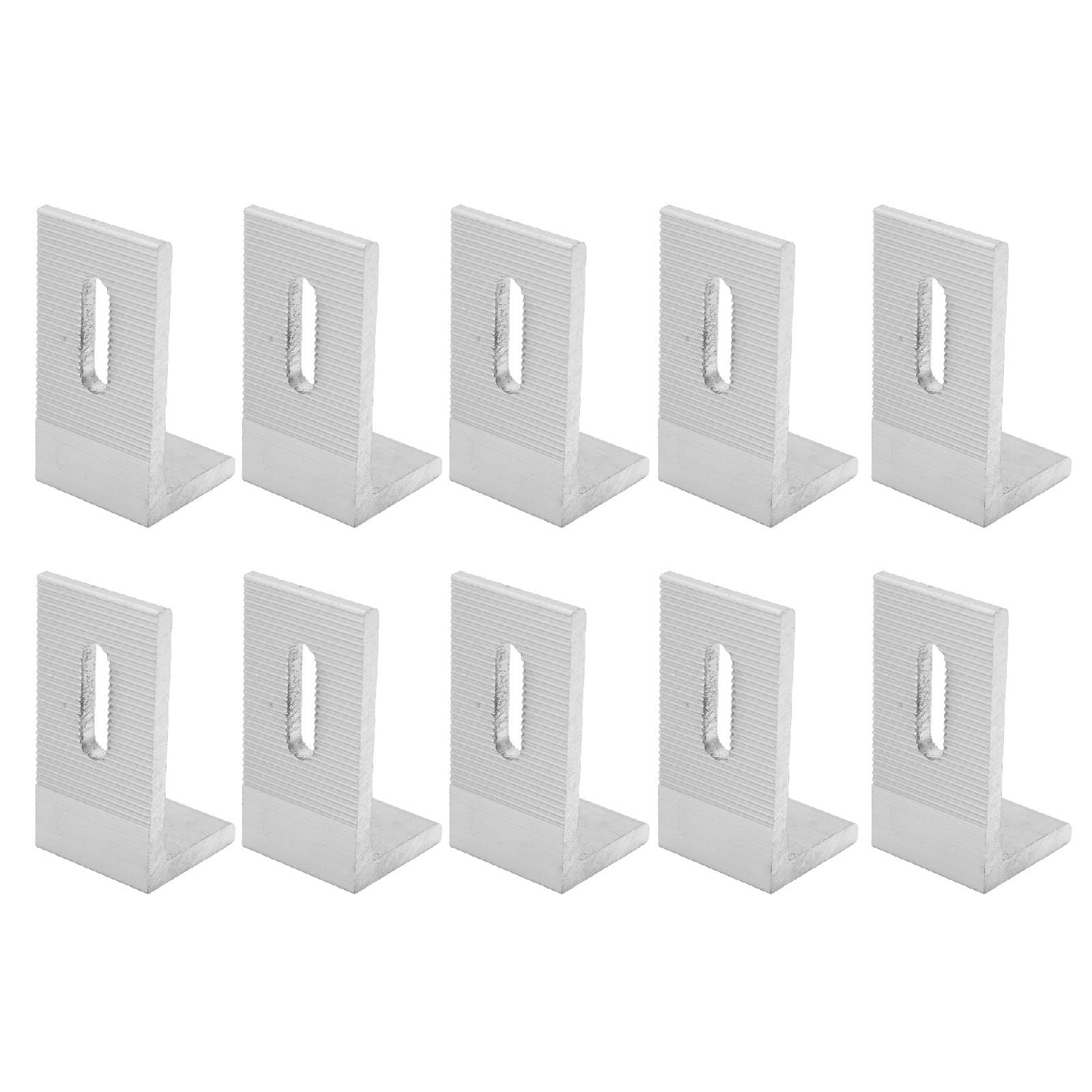 10Pcs L Foot Solar Mount, Aluminum Alloy Photovoltaic Panel Mounting Bracket,…