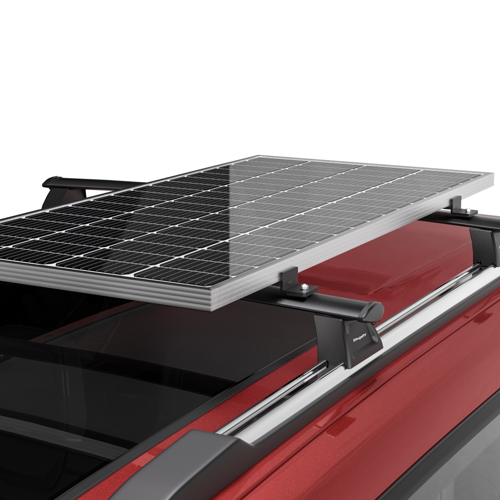 4PCS Solar Panel Mounting Brackets Kit Roof Rack T-Slot For RV Boat Roof Wall