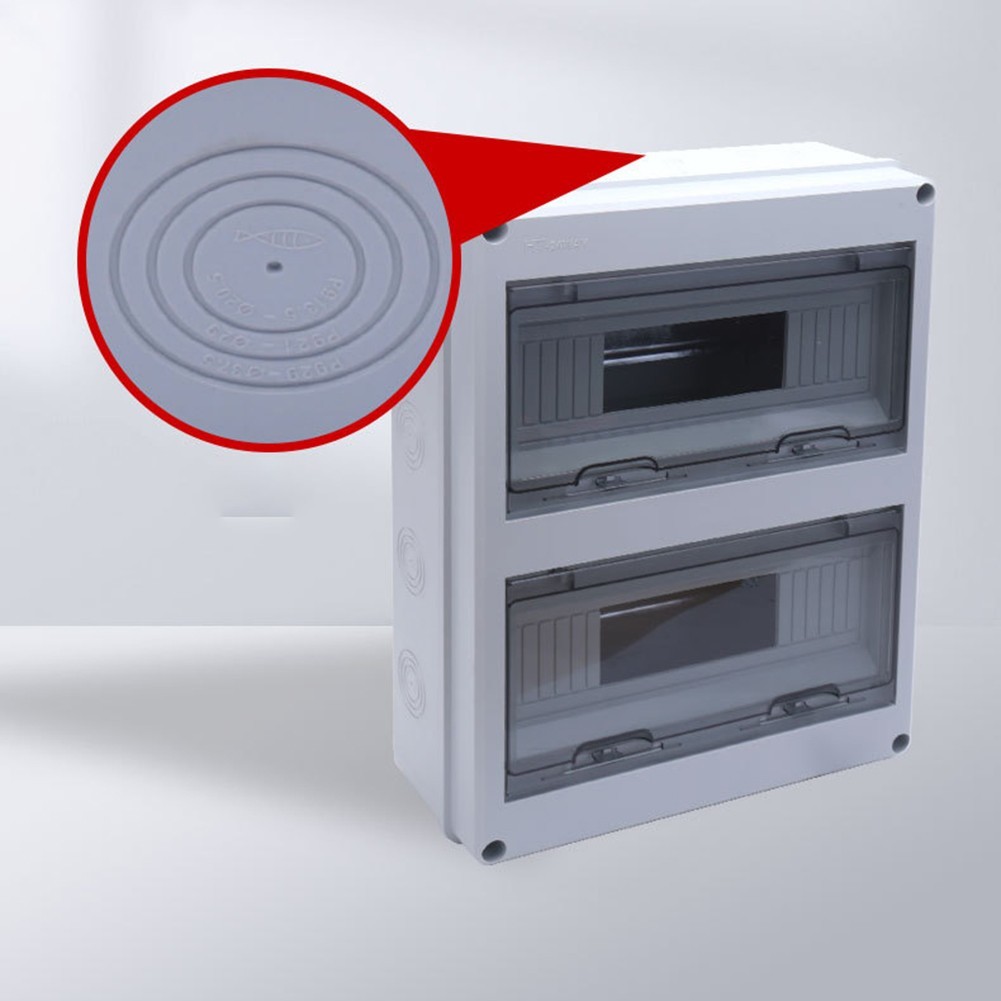 Assured ABS Plastic Distribution Box Featuring a Total of 24 Circuits Available